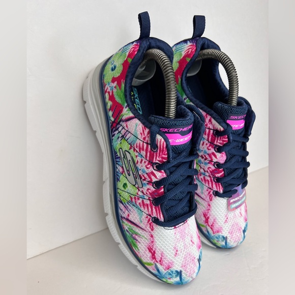 Skechers Fashion-Fit Spring Essential Navy/Multi Floral 12708/NVMT Sz 8M NWT! - Picture 12 of 16